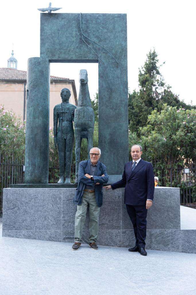Una scultura di Mimmo Paladino dedicata a Sant’Ambrogio per il Centenario dell’Università Cattolica