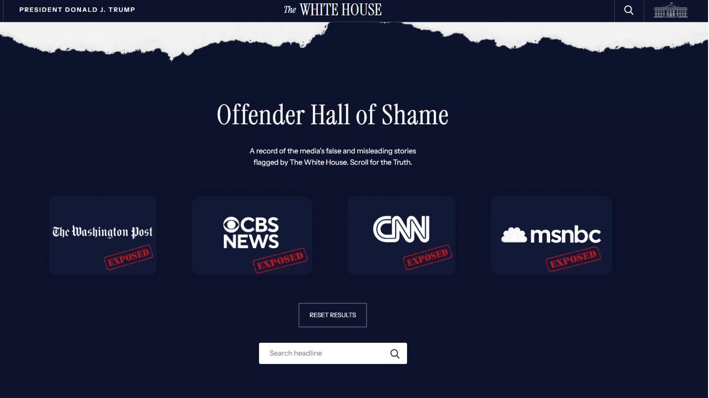 Usa. Giornalisti all'indice sul sito della Casa Bianca...se questo non è fascismo