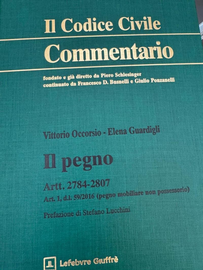 Il pegno: una garanzia antica ma efficace per un’economia che cambia. La ricerca per Giuffre di Occorsio e Guardigli
