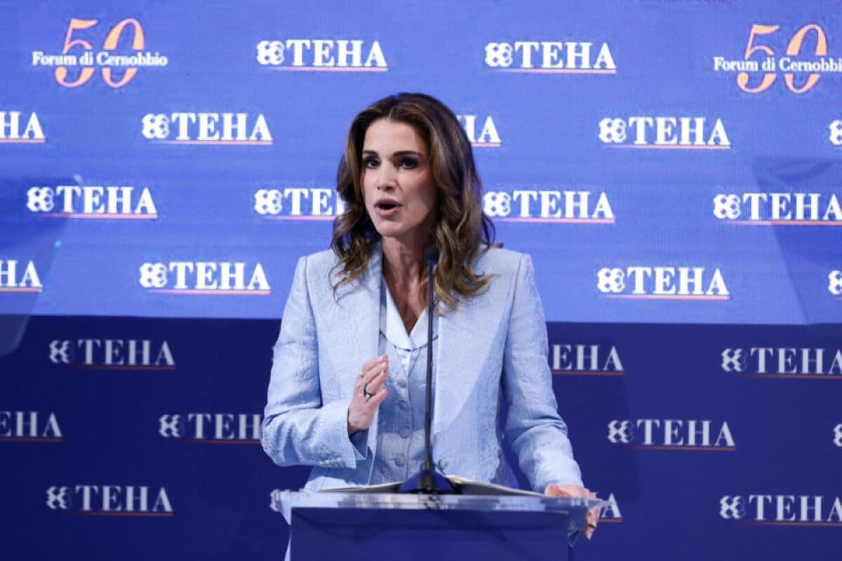 M.O. Da Cernobbio l'appello della regina Rania di Giordania alla fine del conflitto a Gaza