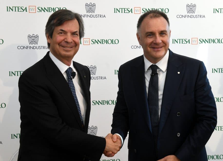 Intesa-Confindustria, accordo per 200 miliardi alle imprese