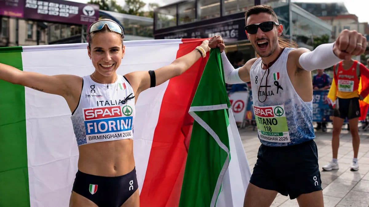 Europei di atletica, doppio oro azzurro nella maratona di marcia: Stano e Fiorini da record