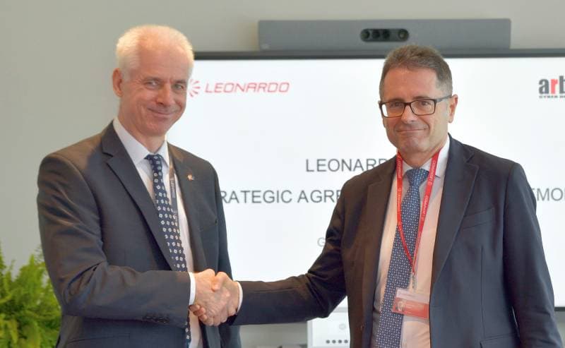 Leonardo: accordo strategico con Arbit Cyber Defence Systems per lo sviluppo di una soluzione avanzata di cyber security