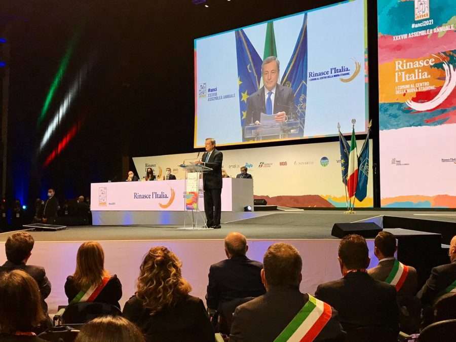 Anci, Draghi ai Sindaci: “Il successo del Pnrr è nelle vostre mani”