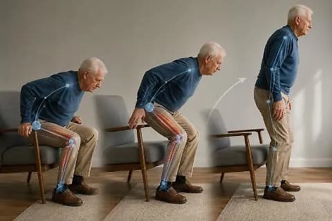 Invecchiamento, il test della sedia che svela la tua forma fisica in soli 30 secondi