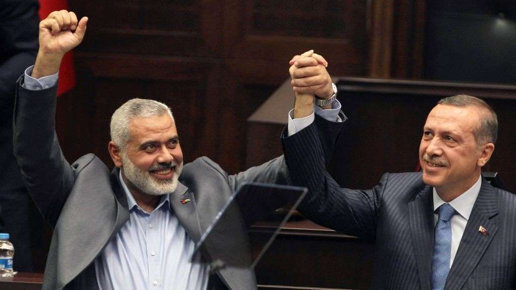 Erdogan ha incontrato a Istanbul il leader di Hamas Haniyeh: “I Palestinesi restino uniti”