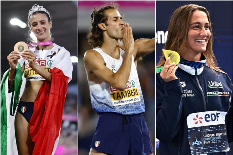 Europei di nuoto e atletica, l’Italia cala il tris d’oro: Quadarella, Battocletti e Tamberi sul tetto d’Europa