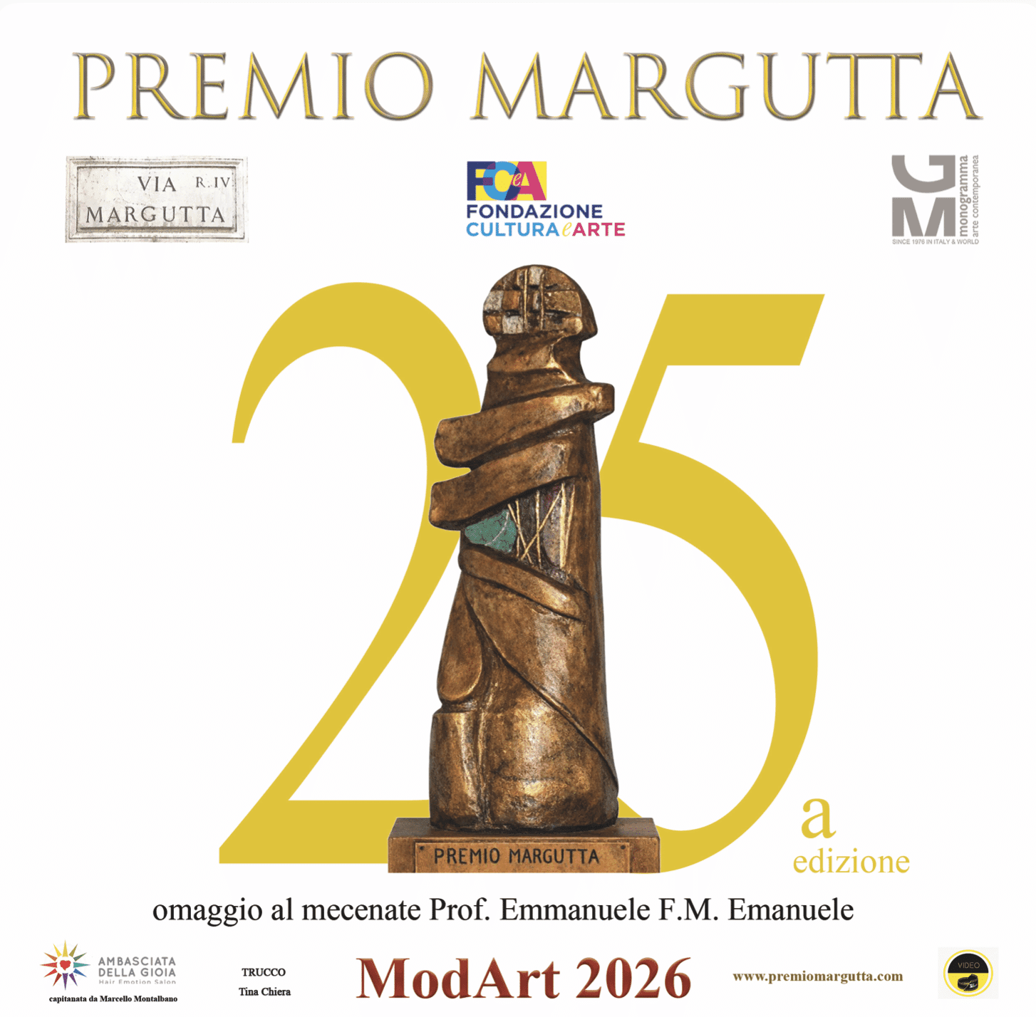 Premio Margutta, l'edizione del venticinquennale dedicata a Emmanuele F.M. Emanuele