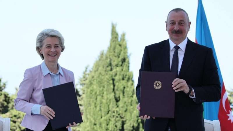 Baku, von der Leyen: “La fornitura di gas dall’Azerbaigian raddoppierà in pochi anni”