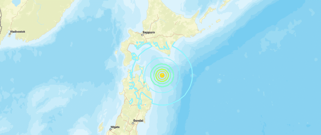Scossa di terremoto di magnitudo 6.7 al largo del Giappone nord-orientale