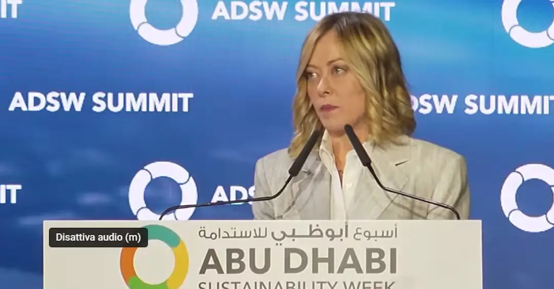 Meloni ad Abu Dhabi: "Italia sia hub energetico tra Europa e Africa"